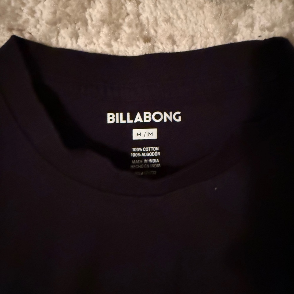 Billabong Black Tee with Orange Graphic - Picture 3 of 3